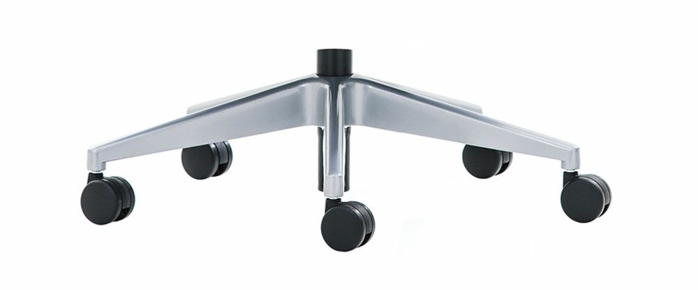 Fußkreuz hoch Aluminium silber