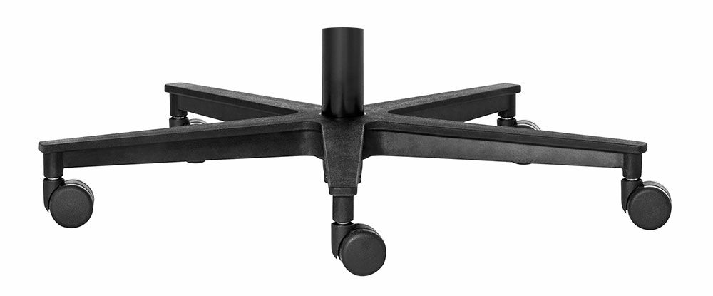 6-arm plastic base black