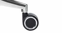 Universal wheel castors, braked, with chrome ring, Ø 60 mm