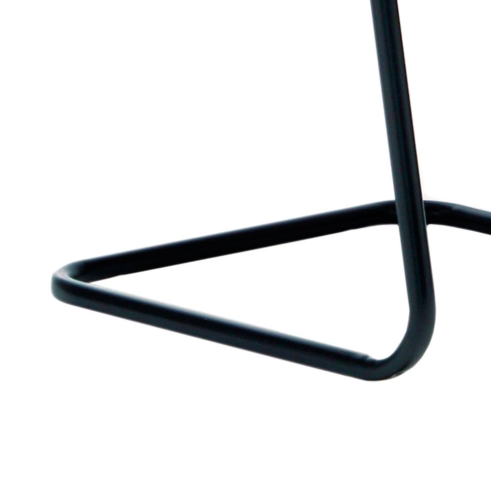 powder coated, black